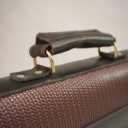 woven briefcase