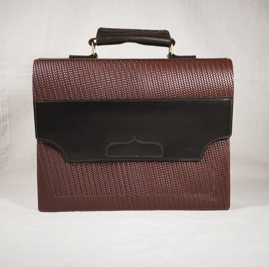 Woven briefcase